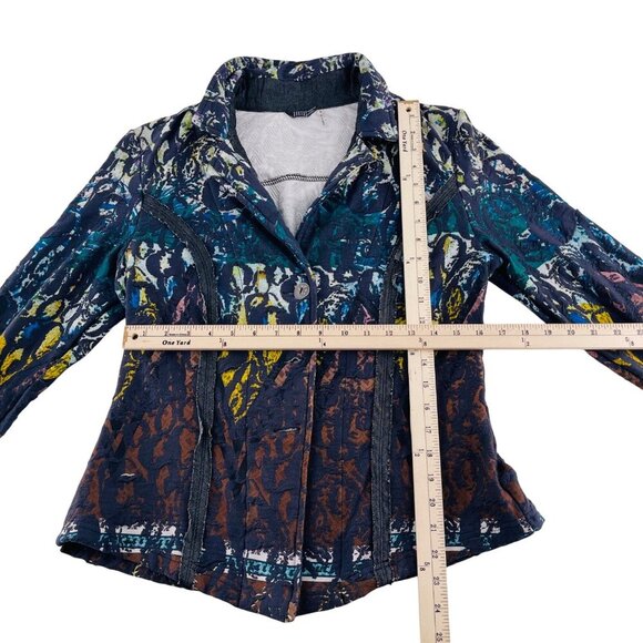 Kaktus Womens Multicolor Metallic Jacket Button Front Size L‎ - Picture 4 of 6